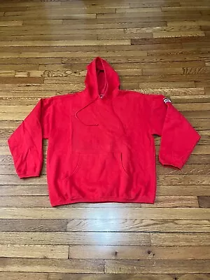Vintage 90s Marlboro Country Store Blank Red Hoodie Casual Streetwear Skater XL • $29.95