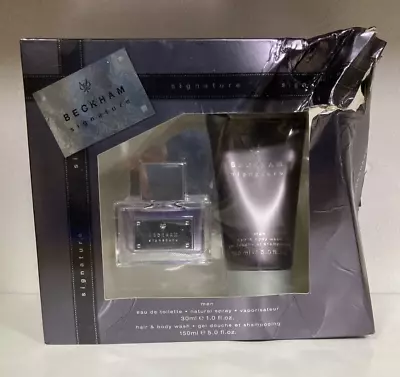 Beckham Signature For Men 30ml Edt & Hair & Body Wash 150ml • £14.99