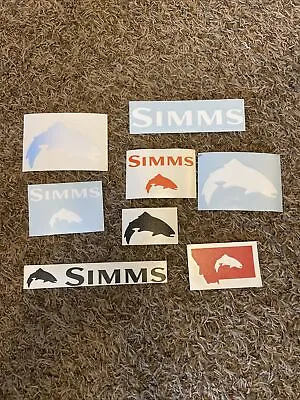 $25 • Buy 8 Simms Fly Fishing Stickers Decals