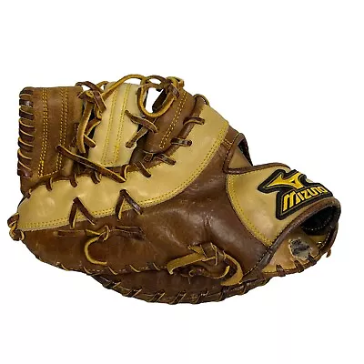 Mizuno GXF 26 Classic Soft Pro Throwback Leather 12.5” 1B Baseball Glove Mitt LH • $89.99