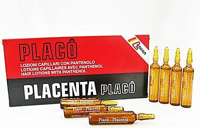 PLACENTA PLACO FOR HAIR INTENSIVE TREATMENT AMPOULES AGAINST HAIR LOSS 12X10ml • £7.49