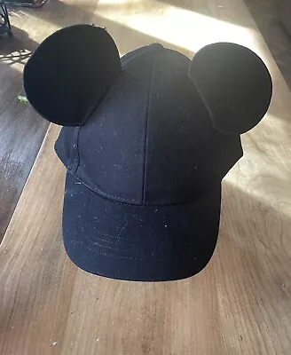 Disney Parks Boys Mickey Mouse Ears Youth Black & Red Baseball Cap Adjustable • $18.99