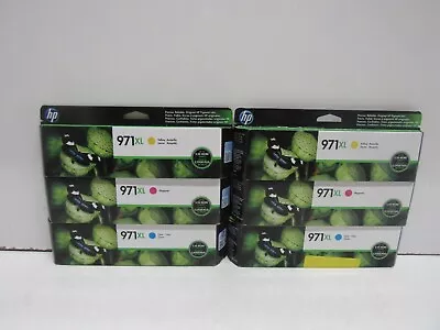 Lot Of 6! Genuine Hp 971xl (cn626am/cn627am/cn628am) High Capacity Ink Cartridge • $89.99