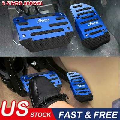 Blue Non-Slip Automatic Gas Brake Foot Pedal Pad Cover Car Accessories Parts USA • $11.99