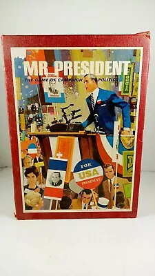 FREE SHIPPING Vintage 1967 Mr. President 3M Bookshelf Game Of Campaign Politics • $26.99