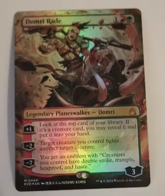 Domri Rade Anime Borderless Foil NM/M Magic The Gathering Ravnica Remastered MTG • $6.95