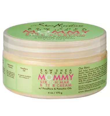 Shea Moisture Raw Shea Cupuacu Mommy Stretch Mark Body Butter Cream 6 Oz • $29.99