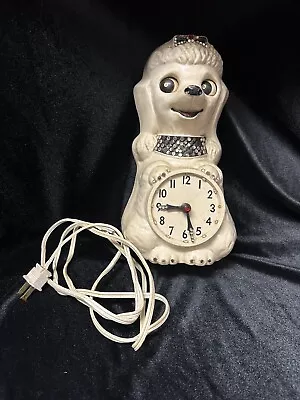 Vintage Electric Poodle Clock For Parts USA MADE • $25