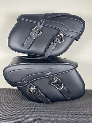 Side Saddle Bags PU Leather For Yamaha V-Star XVS 950 1100 1300 Classic Stryker • $39.99