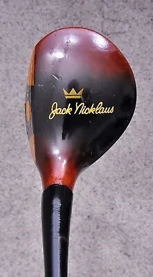 MacGregor Jack Nicklaus 080w Persimmon 3 Wood Leather Original • $15