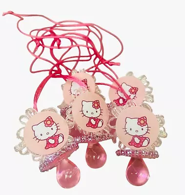 12 Hello Kitty Pink Pacifier Necklaces Baby Shower Game Favors Prizes Girl Decor • $16.95