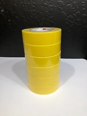 3M 06654 Automotive Refinish Masking Tape 1.5 Inch 6 Rolls Yellow • $45