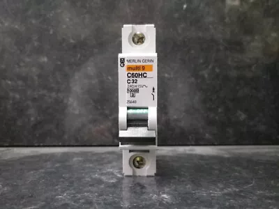 Merlin Gerin Schneider Multi 9 C60HC C 6 10 16 20 32 40 50 MCB Single 1 Pole • £5.23