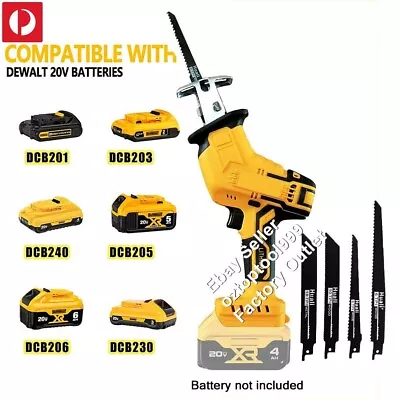 Cordless Electric Reciprocating Saw 4 Blades Cutting Tool For 18V Dewalt Battery • $59.99