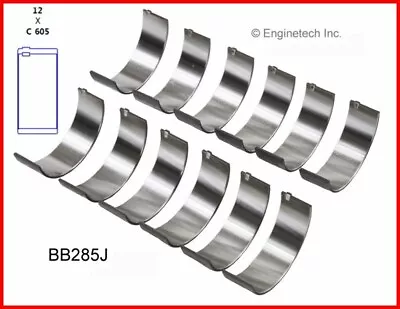 89-90 Chevy Chevrolet 3.1L / 189 OHV V6 12V  V  Turbo Rod Bearings .25 • $30.33