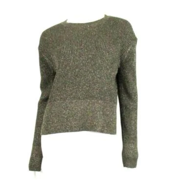 $85 • Buy Staud Metallic Ribbed Knit Crew Neck Pullover Sweater Sz.xs