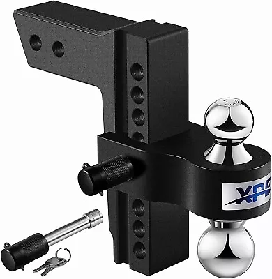 XPE Adjustable Trailer Hitch- Fits 2.5'' Receiver Only 8'' Drop/Rise DropBlack • $189.99