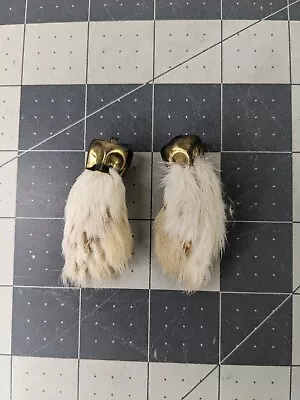 Vintage Lucky Charm Rabbits Foot Keychain Lot Of 2 No Chains • $15.25