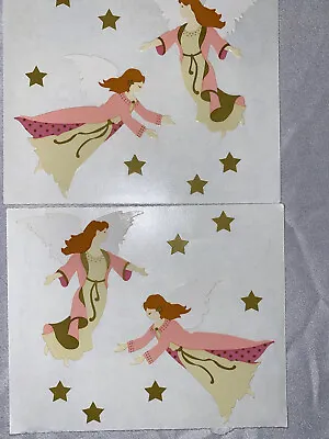 Mrs. Grossman's Christmas Angel Sticker Lot 2 Mods Sheets Vintage 3.5x5 1994 • $8.01