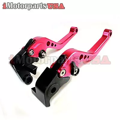 2005-2016 Yamaha Yzf R6 Shorty Brake & Clutch Levers Set Anodized Red Billet • $44.95