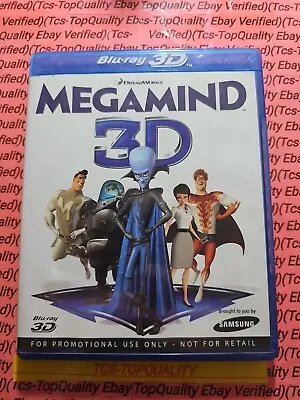 BLU-RAY - Megamind 3D Dreamworks Blu-Ray Promo DVD Full Feature Film 2011 • £4.98