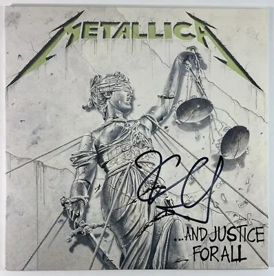 Kirk Hammett Signed Metallica And Justice For All Vinyl Album Record Bas Bk37530 • $549.95