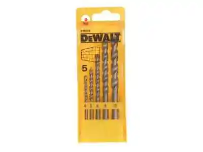 DEWALT 5 Piece Masonry Brick Stone Drill Bit Set 4568 & 10mm DT6952 • £7.44