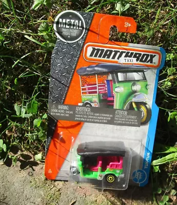 Matchbox 2016 Tuk-Tuk #6/125 3 Wheel Taxi Cart Toy Car Lot MIB • $8