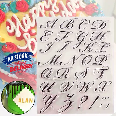 Letter Biscuit Fondant Embosser Mold Decor Alphabet Cutter Cookies Stamp Cake • $6.99