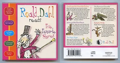 Roald Dahl Reads FOUR Favourite Stories 4 CD Box Set MISSING THE MAGIC FINGER • £2.99