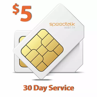 SpeedTalk SIM Card For GPS Tracker 5G 4G LTE Senior Kids Pet Car Tracking Device • $5