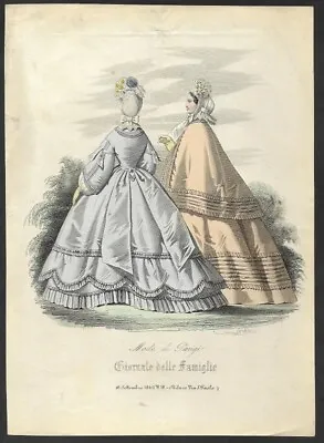 4 Corriere Italian Victorian Fashion Plates  1860 - 1863    Ladies Fashions • £10.99