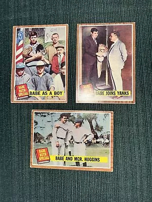 Topps 1962 Complete Babe Ruth Story # 135-144. Ruth Gehrig • $22.72