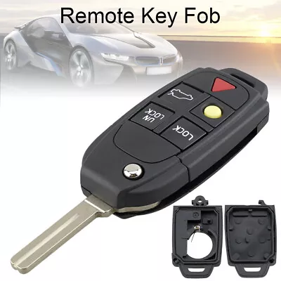 5 Buttons Flip Remote Car Key Case FOB Auto Key Shell Replacement Fit For VOLVO • $9.94