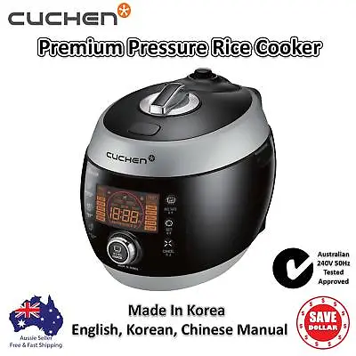 $385 • Buy Cuchen Electric Multi Pressure Rice Cooker 10 6 Cup Silver Korean Made 240V 50Hz