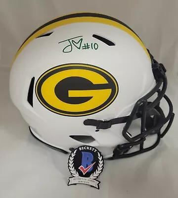 Jordan Love Signed Green Bay Packers Full Size Lunar Authenic Helmet Beckett • $499