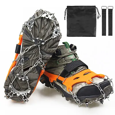 Ice Crampons 23 Micro Spikes Ice Cleats For Boots Anti Slip Ice Grip Spikes • $16.03