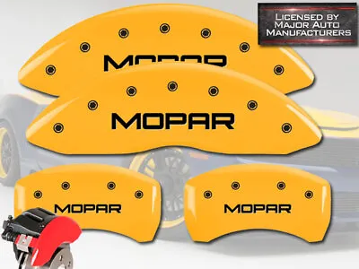 2012-2023 Dodge Charger SXT BR5 Front + Rear Ylw MGP Brake Caliper Covers Mopar • $289