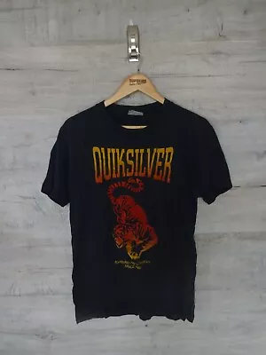 Surfer Quiksilver  Tee  Vintage Black T Shirt W/ Quicksilver Tag Medium • £16.51