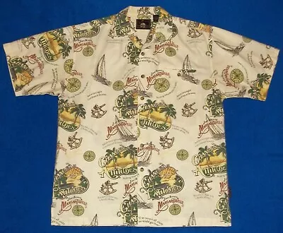 JIMMY BUFFETT  MARGARITAVILLE Changes In Latitudes Hawaiian Shirt LARGE NICE • $13.50