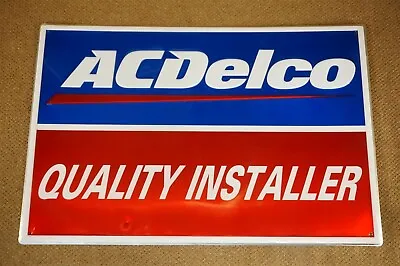 $299.99 • Buy Vintage AC Delco Quality Installer Single Sided Metal Sign Dealer Dealership