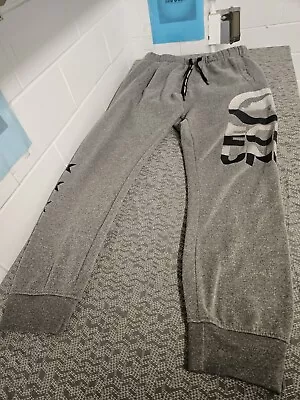 Ecko Unltd Pants Mens Large Gray Jogger Logo Sweatpants Drawstring Polyester • $14.98