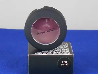 MAC Powder Kiss Soft Matte Eye Shadow P FOR POTENT Deep Plum .05oz/1.5g Boxed • $16.99