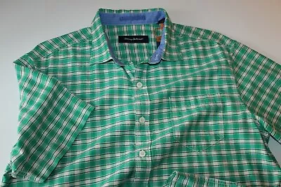 Tommy Bahama Camp Shirt Checka-Colada Viridis Green T315689 New Large L • $49.95