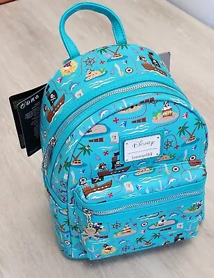 Disney Parks Mickey Mouse & Friends Pirates Sensational 6 Loungefly Backpack NWT • $56.88