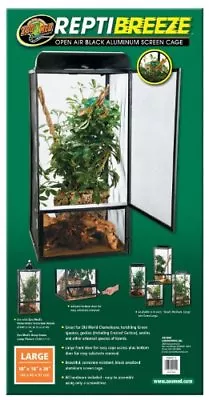 Zoo Med ReptiBreeze Open Air Screen Cage Large 18 X 18 X 36-Inches • $98.82