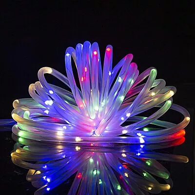 Solar Powered Rope Led String Fairy Lights Strip Waterproof Outdoor Garden Patio • $15.19