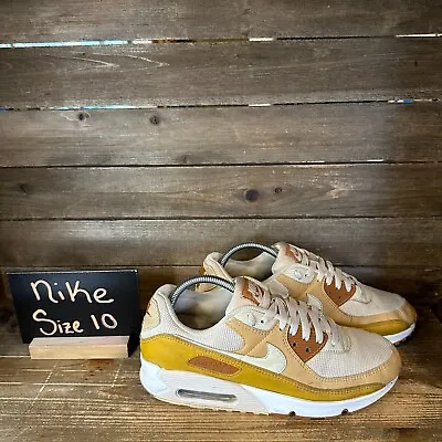 Womens  Nike Air Max 90 Chutney Oatmeal Athletic Sneakers Shoes Size 10 D GUC • £57.84