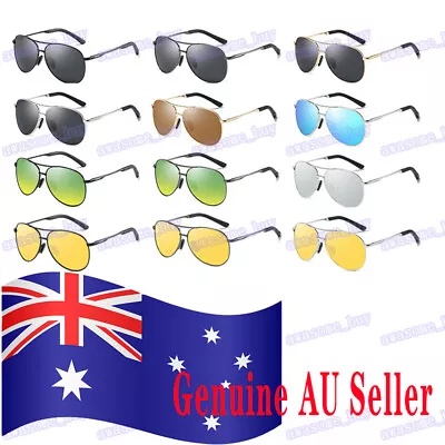 New Polarized All-Weather Men's Sunglasses Driving Mirrored Sports Glasses • $11.85