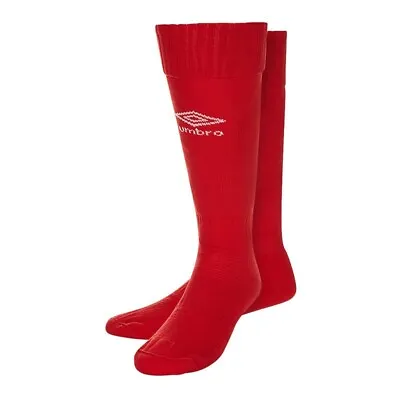 Umbro Classico Red Football/hockey/rugby Socks Brand New Kids 12-2  2-7 • £4.95